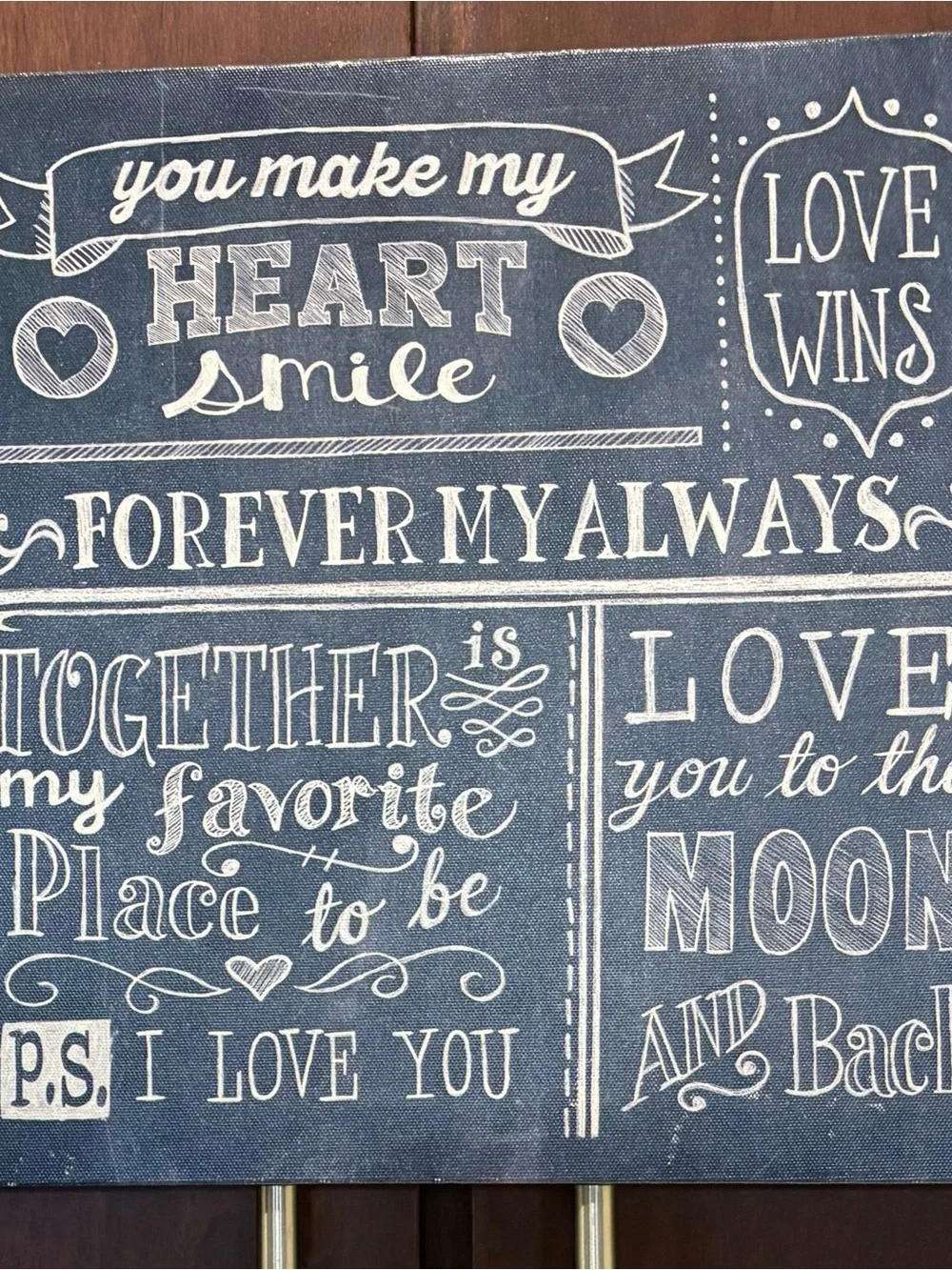 Canvas Wall Art - Navy 
